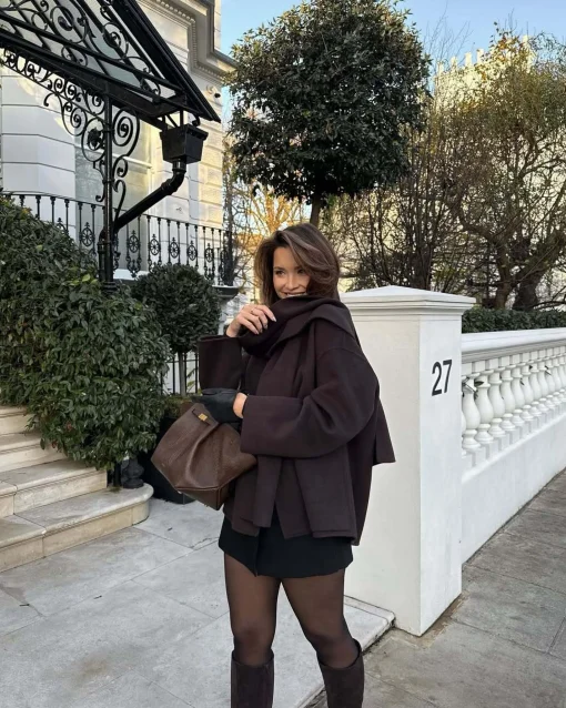ALKEN COAT BROWN