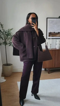 ALKEN COAT BROWN
