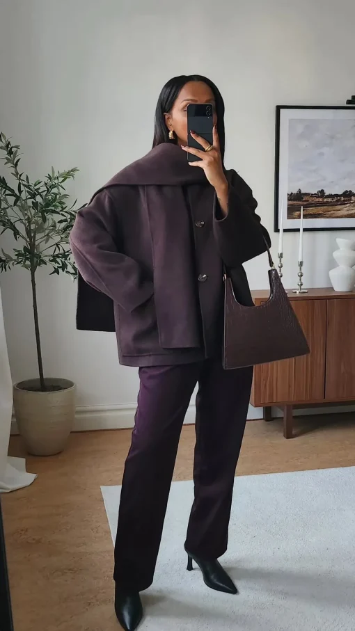ALKEN COAT BROWN