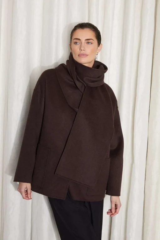 ALKEN COAT BROWN
