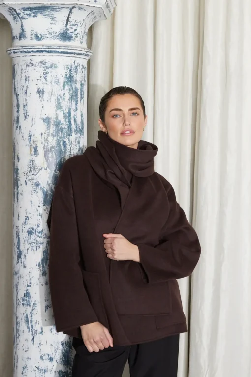 ALKEN COAT BROWN