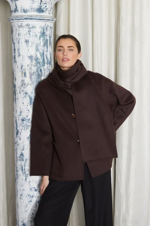 ALKEN COAT BROWN