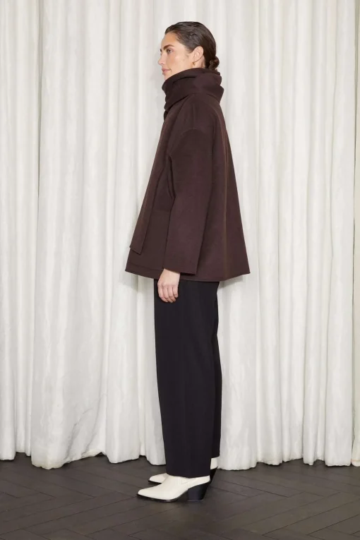 ALKEN COAT BROWN