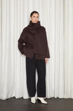 ALKEN COAT BROWN