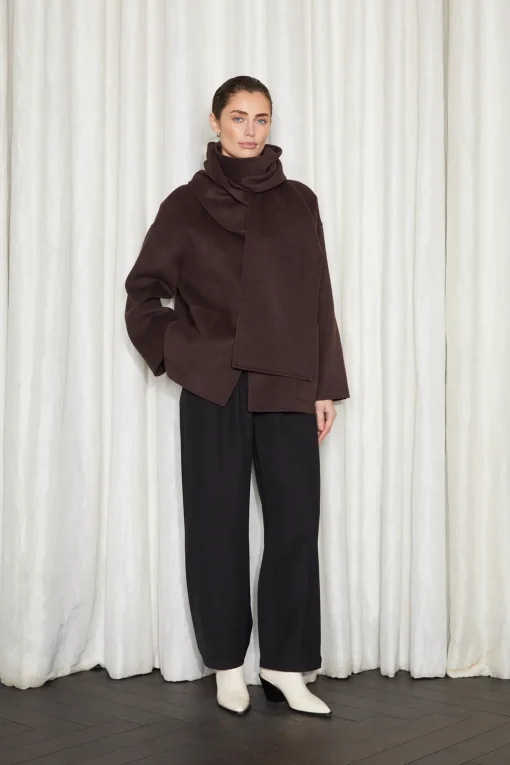 ALKEN COAT BROWN