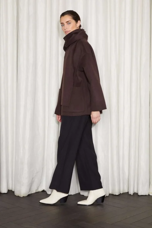 ALKEN COAT BROWN