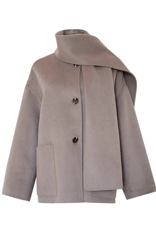 ALKEN COAT TAUPE