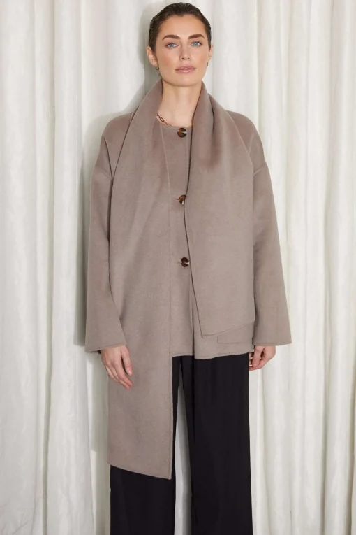ALKEN COAT TAUPE