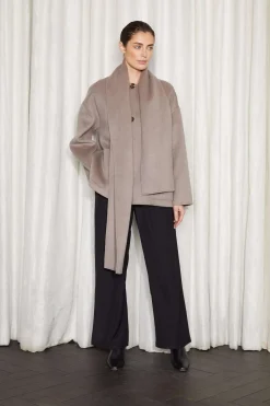 ALKEN COAT TAUPE