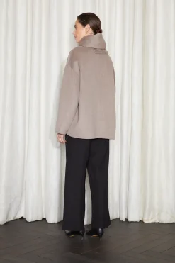 ALKEN COAT TAUPE