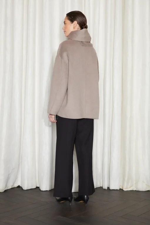 ALKEN COAT TAUPE