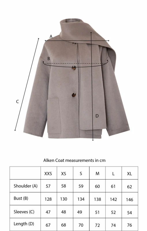 ALKEN COAT TAUPE