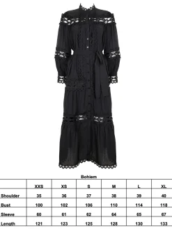 BOHIEM DRESS BLACK