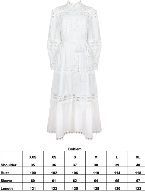 BOHIEM DRESS WHITE
