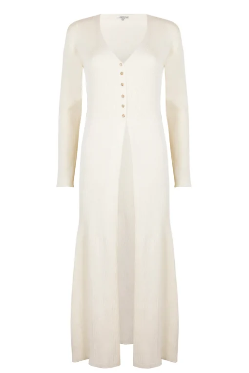 FLEUR KNITTED CARDIGAN CREAM