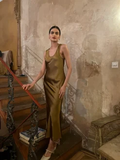 MARIYLN DRESS GOLD