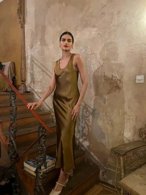 MARIYLN DRESS GOLD