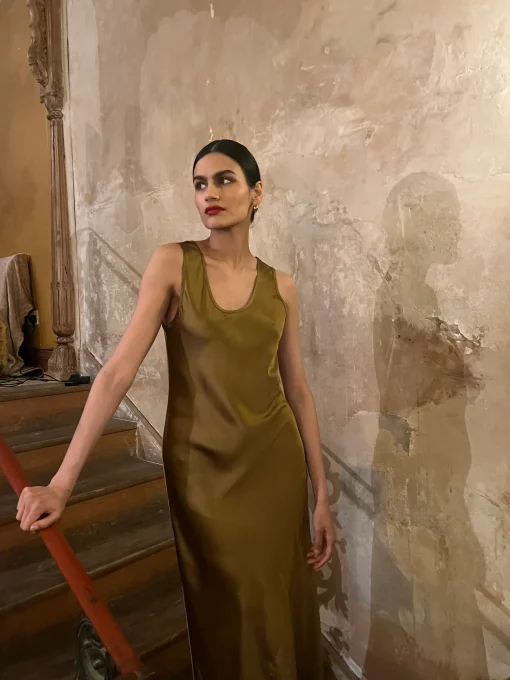 MARIYLN DRESS GOLD