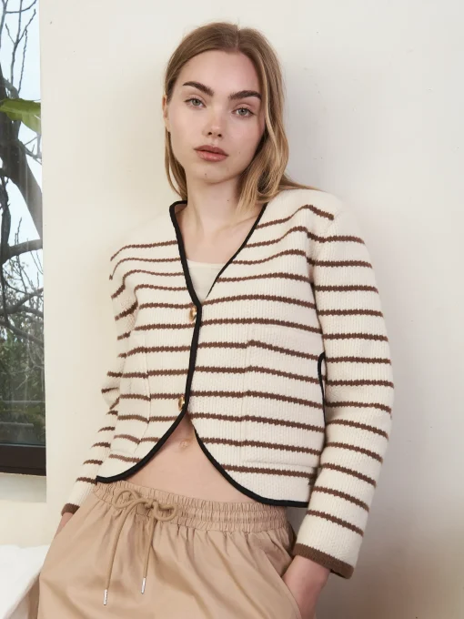 NED2 CARDIGAN BROWN