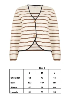 NED2 CARDIGAN BROWN