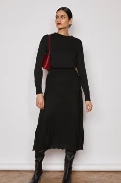 NOBLE KNITTED DRESS BLACK