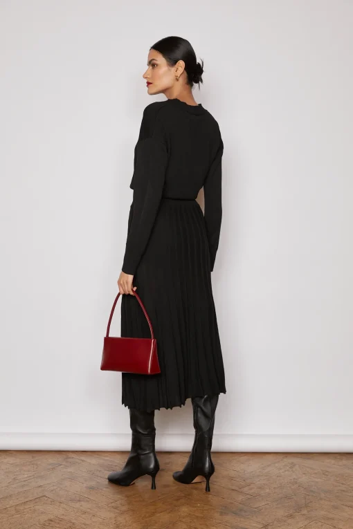 NOBLE KNITTED DRESS BLACK