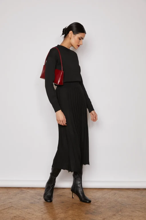 NOBLE KNITTED DRESS BLACK