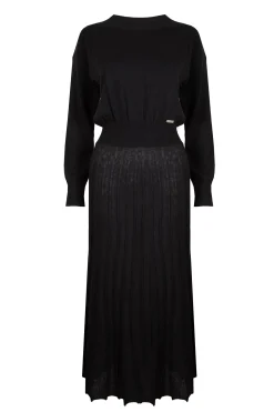 NOBLE KNITTED DRESS BLACK