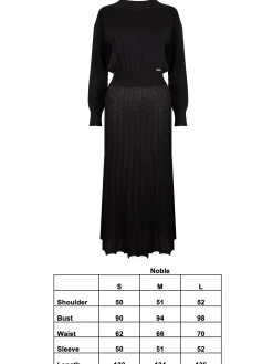 NOBLE KNITTED DRESS BLACK