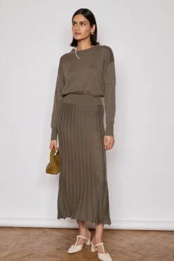 NOBLE KNITTED DRESS KHAKI