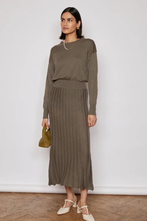 NOBLE KNITTED DRESS KHAKI