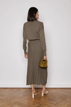 NOBLE KNITTED DRESS KHAKI