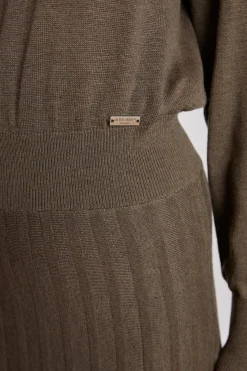 NOBLE KNITTED DRESS KHAKI