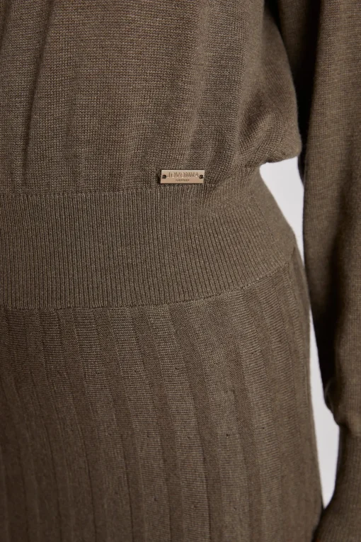 NOBLE KNITTED DRESS KHAKI