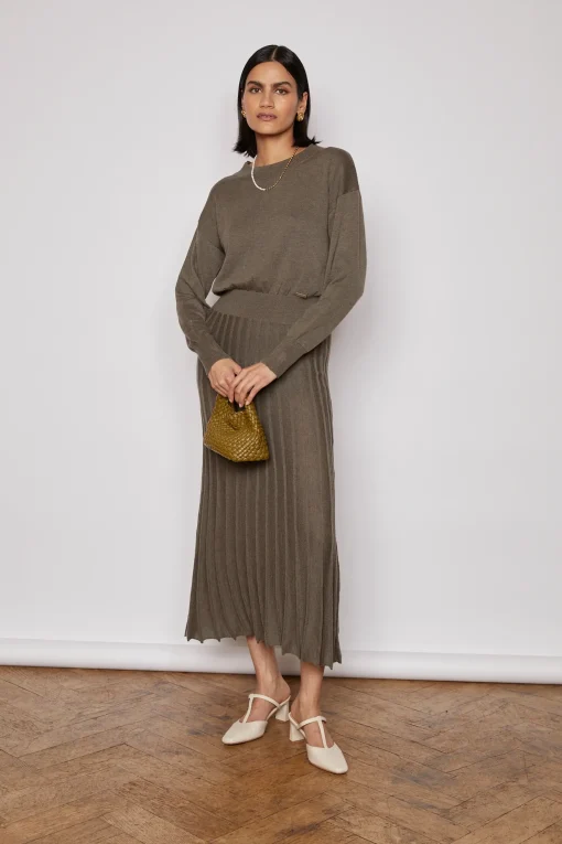 NOBLE KNITTED DRESS KHAKI