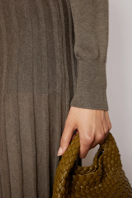 NOBLE KNITTED DRESS KHAKI