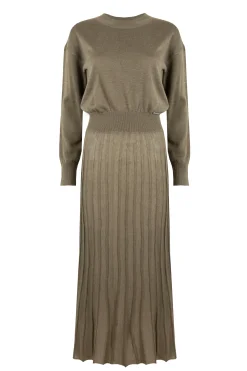 NOBLE KNITTED DRESS KHAKI