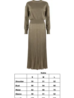 NOBLE KNITTED DRESS KHAKI