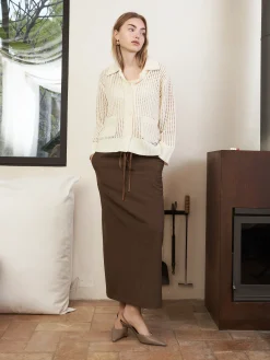 RACHEL SKIRT BROWN