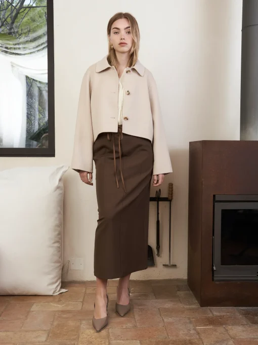 RACHEL SKIRT BROWN