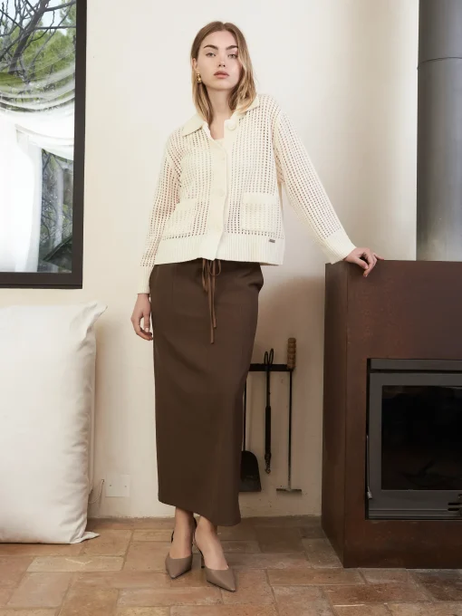 RACHEL SKIRT BROWN