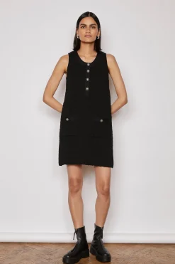 SELINA KNITTED DRESS BLACK