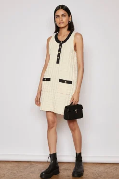 SELINA KNITTED DRESS CREAM
