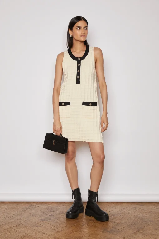 SELINA KNITTED DRESS CREAM