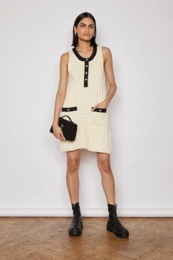 SELINA KNITTED DRESS CREAM
