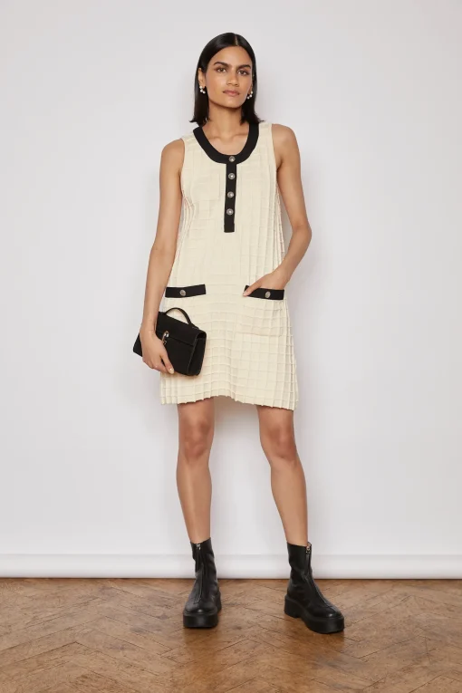SELINA KNITTED DRESS CREAM