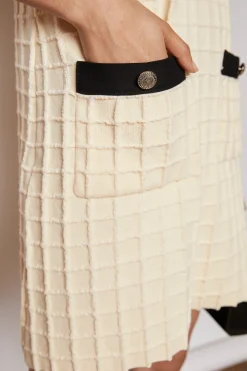 SELINA KNITTED DRESS CREAM