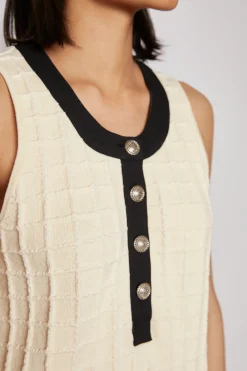 SELINA KNITTED DRESS CREAM