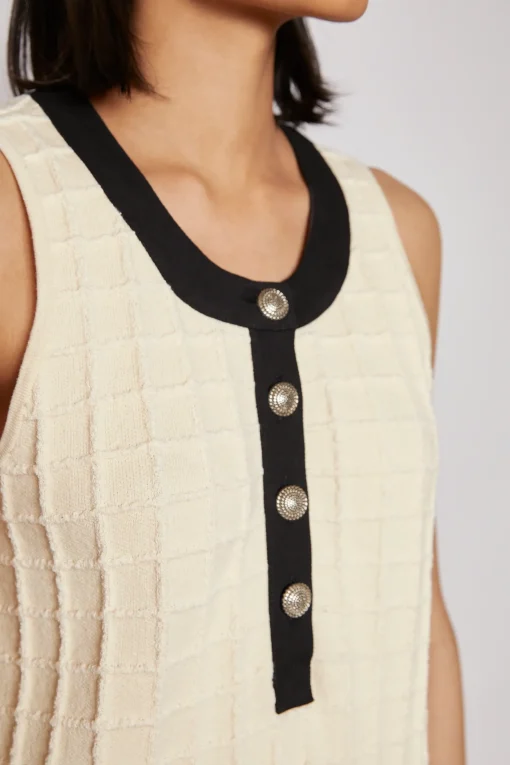 SELINA KNITTED DRESS CREAM