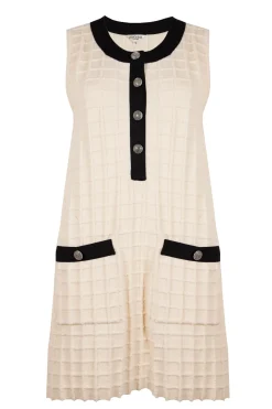 SELINA KNITTED DRESS CREAM